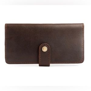 Portland Leather Bifold Wallet in Grizzly